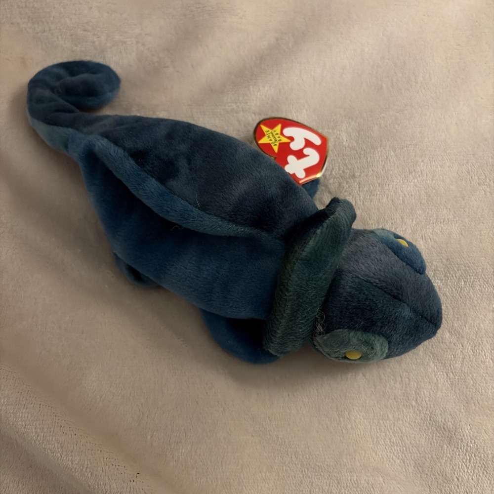 Ty Beanie Baby Rainbow Chameleon Plush Stuffed Animal Vintage 90s Retired